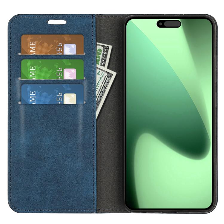 For iPhone 17 Pro Max Retro-skin Magnetic Suction Leather Phone Case
