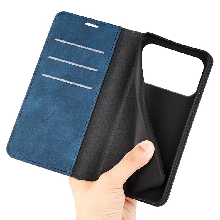 For iPhone 17 Pro Max Retro-skin Magnetic Suction Leather Phone Case