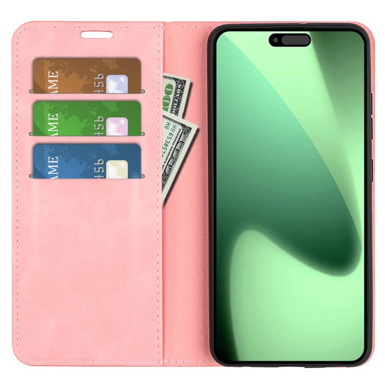 For iPhone 17 Pro Max Retro-skin Magnetic Suction Leather Phone Case