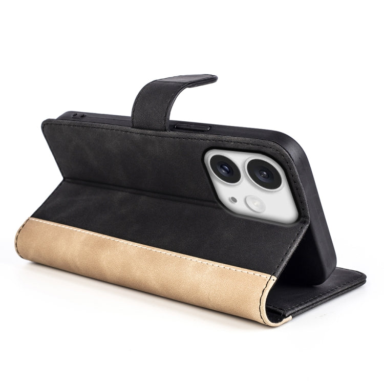 For iPhone 16 Pro Stitching Horizontal Flip Leather Phone Case