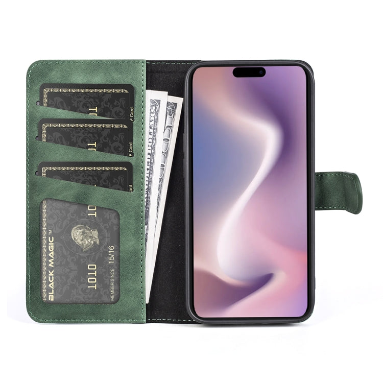 For iPhone 16 Pro Stitching Horizontal Flip Leather Phone Case
