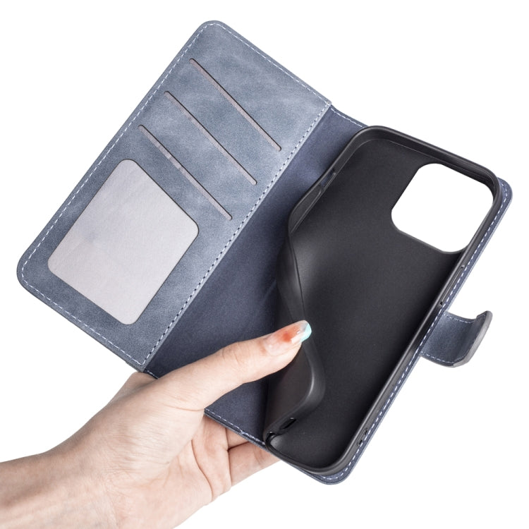 For iPhone 16 Pro Stitching Horizontal Flip Leather Phone Case