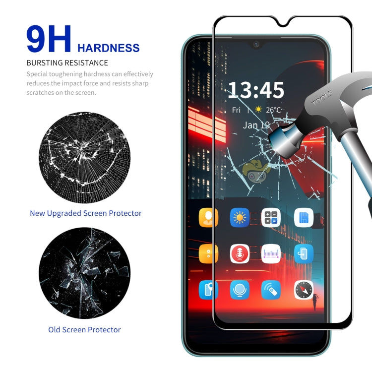 For Redmi A4 5G 2pcs ENKAY Hat-Prince Full Glue High Aluminum-silicon Tempered Glass Film