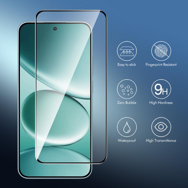 For Redmi Note 15 Pro 5G Global 163.6mm 2pcs ENKAY Hat-Prince Full Glue High Aluminum-silicon Tempered Glass Film