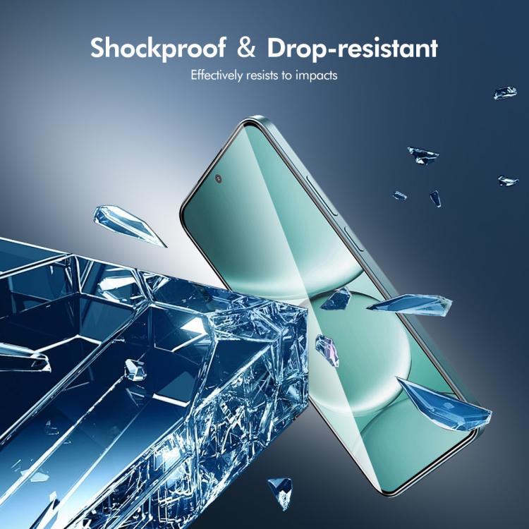 For Redmi Note 15 Pro 5G Global 163.6mm 2pcs ENKAY Hat-Prince Full Glue High Aluminum-silicon Tempered Glass Film