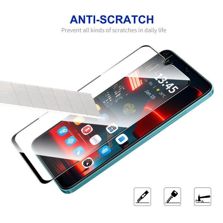 For Redmi A4 5G 5pcs ENKAY Hat-Prince Full Glue High Aluminum-silicon Tempered Glass Film