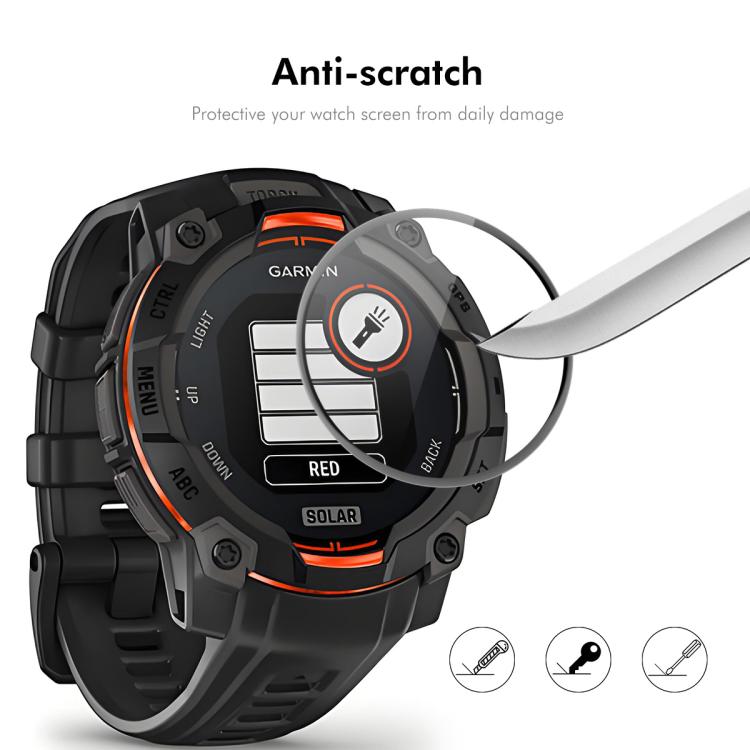 For Garmin Instinct E 45mm ENKAY 3D Full Coverage Soft PC Edge PMMA HD Screen Protector Film