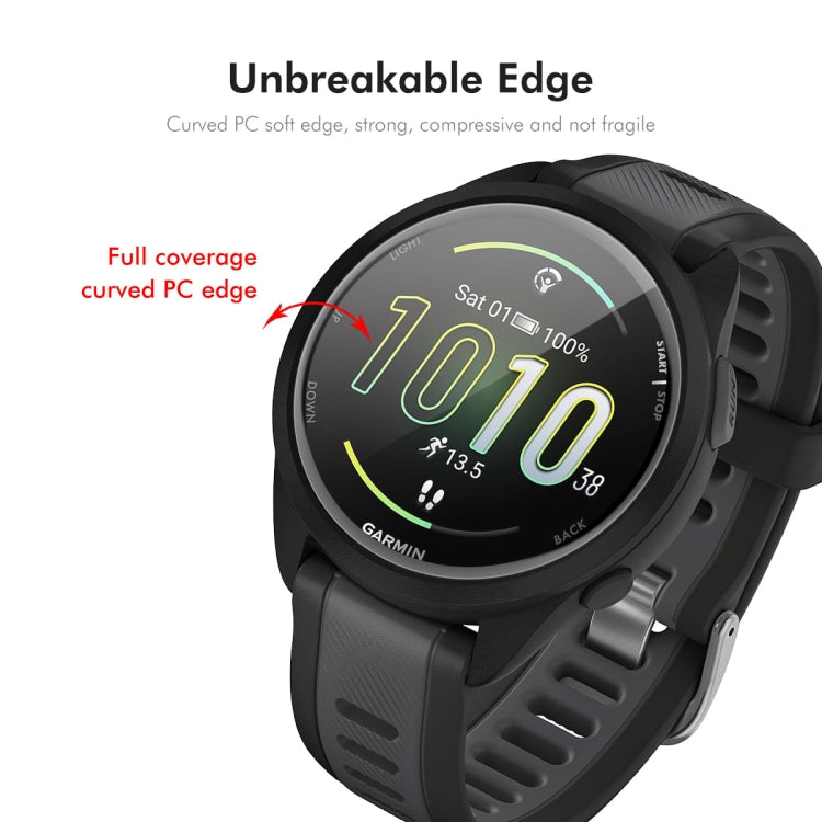 For Garmin Forerunner 165 / 165 Music 2pcs ENKAY 3D Full Coverage Soft PC Edge PMMA HD Screen Protector Film