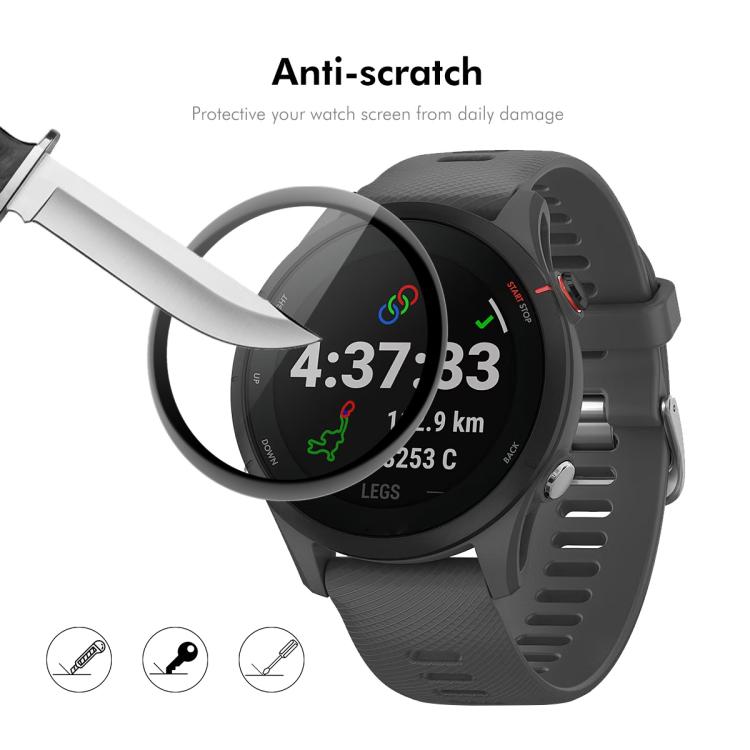 For Garmin vivoactive 6 2pcs ENKAY 3D Full Coverage Soft PC Edge PMMA HD Screen Protector Film