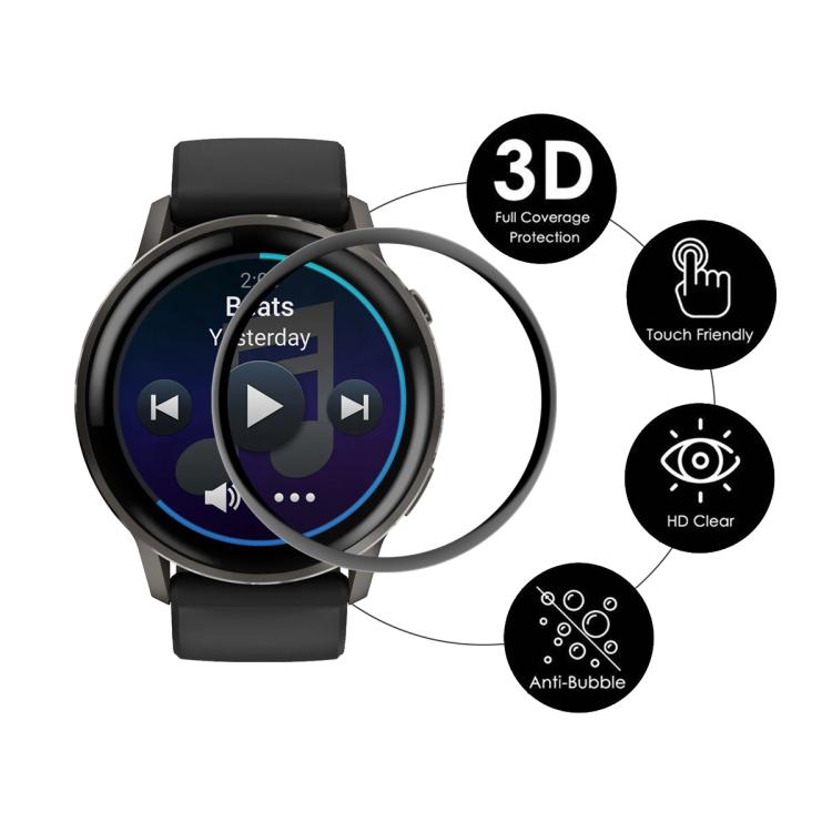 For Garmin Venu 4 45mm 2pcs ENKAY 3D Full Coverage Soft PC Edge PMMA HD Screen Protector Film
