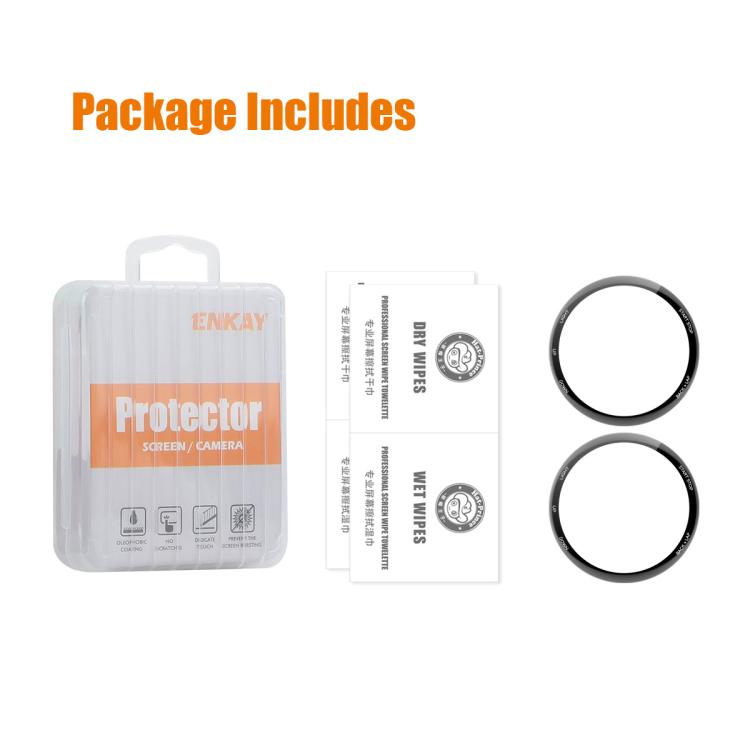 For Garmin Forerunner 570 47mm 2pcs ENKAY 3D Full Coverage Soft PC Edge PMMA HD Screen Protector Film