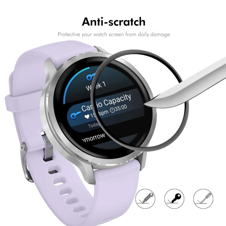 For Garmin Venu 4 41mm 5pcs ENKAY 3D Full Coverage Soft PC Edge PMMA HD Screen Protector Film