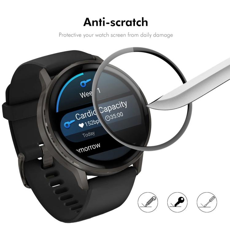 For Garmin Venu 4 45mm 10pcs ENKAY 3D Full Coverage Soft PC Edge PMMA HD Screen Protector Film