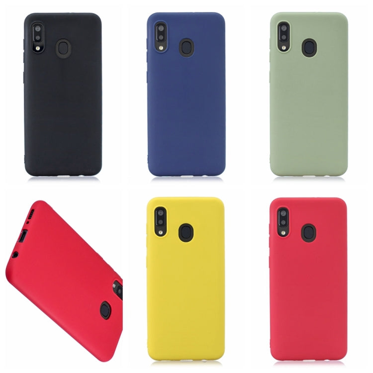 Frosted Solid Color TPU Protective Case for Galaxy A30/A20