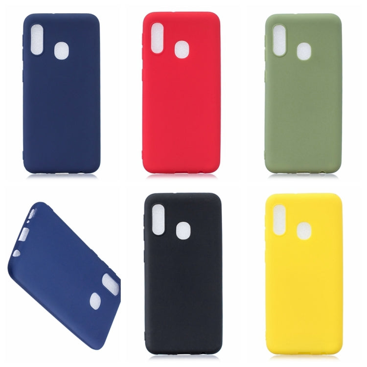 Frosted Solid Color TPU Protective Case for Galaxy A20e