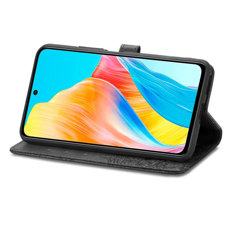 For OPPO A 98 Mandala Flower Embossed Leather Phone Case