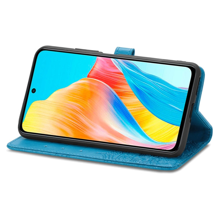 For OPPO A 98 Mandala Flower Embossed Leather Phone Case