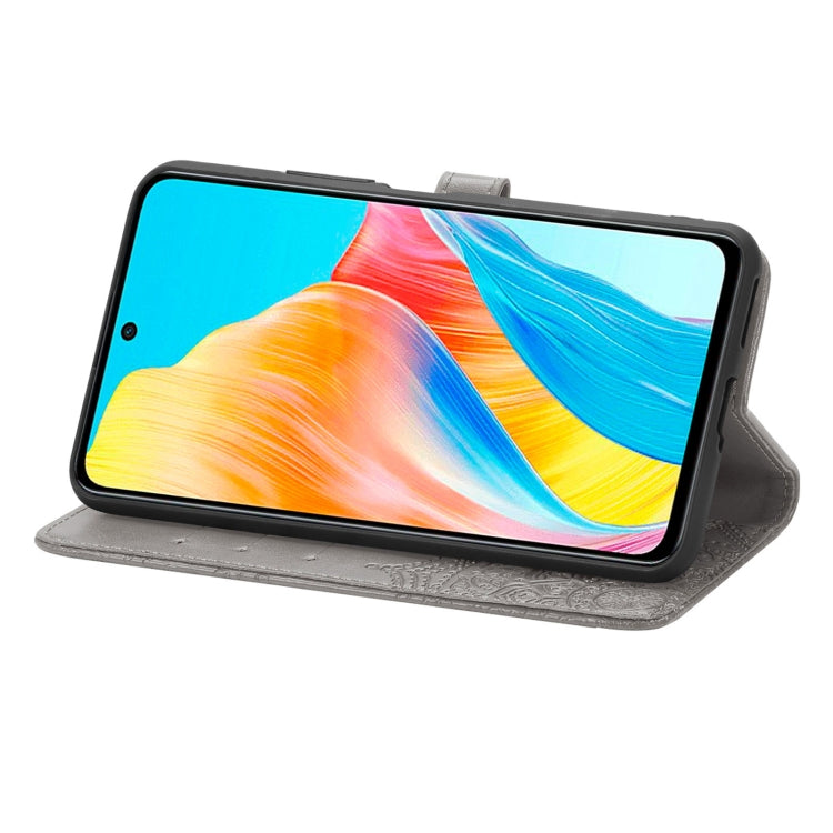 For OPPO A 98 Mandala Flower Embossed Leather Phone Case