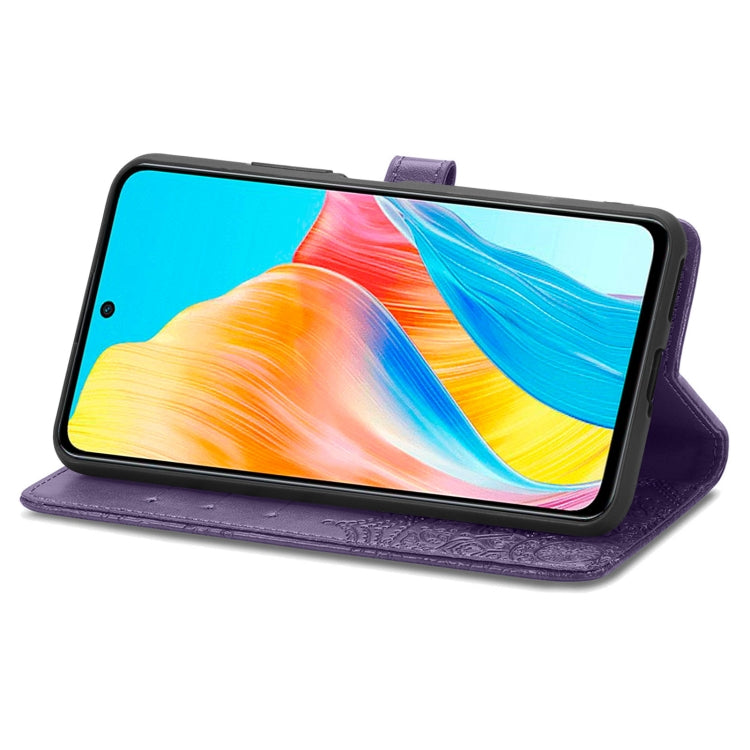 For OPPO A 98 Mandala Flower Embossed Leather Phone Case