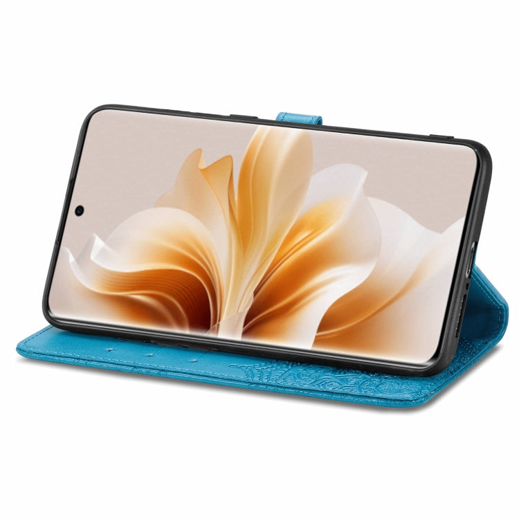 For OPPO Reno11 EU Mandala Flower Embossed Leather Phone Case