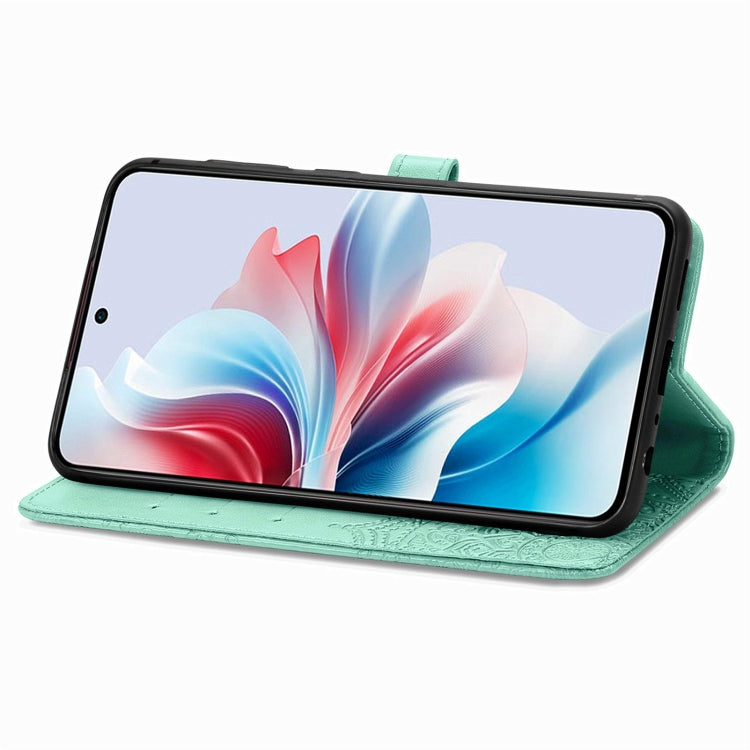 For OPPO Reno11 F 5G Mandala Flower Embossed Leather Phone Case