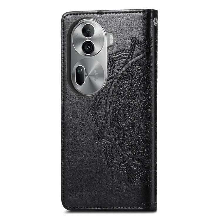 For OPPO Reno11 Pro EU Mandala Flower Embossed Leather Phone Case
