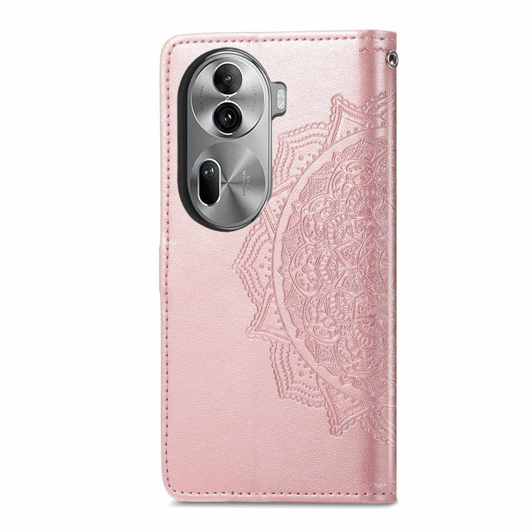 For OPPO Reno11 Pro EU Mandala Flower Embossed Leather Phone Case