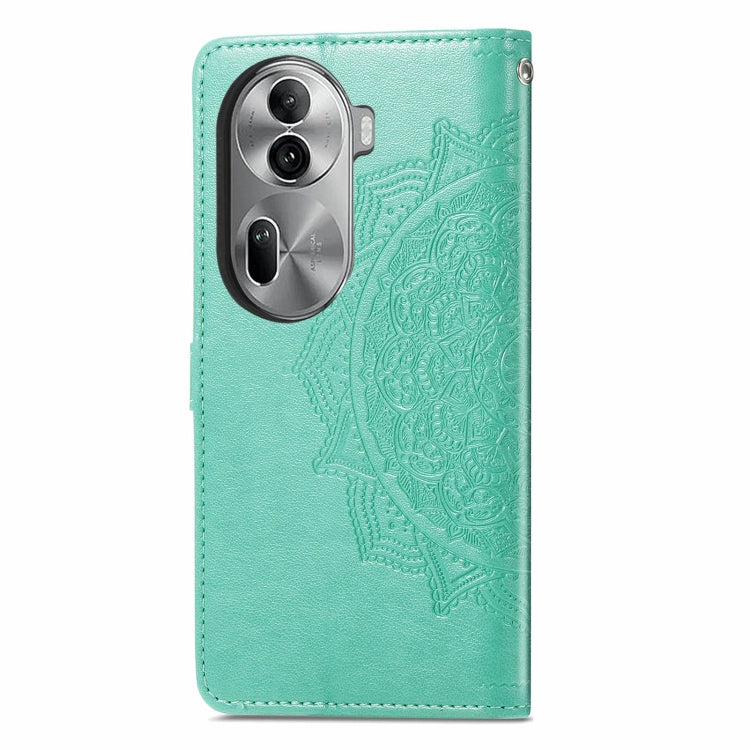 For OPPO Reno11 Pro EU Mandala Flower Embossed Leather Phone Case