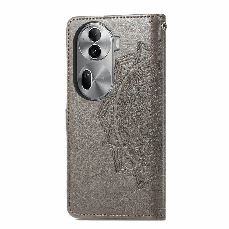 For OPPO Reno11 Pro EU Mandala Flower Embossed Leather Phone Case