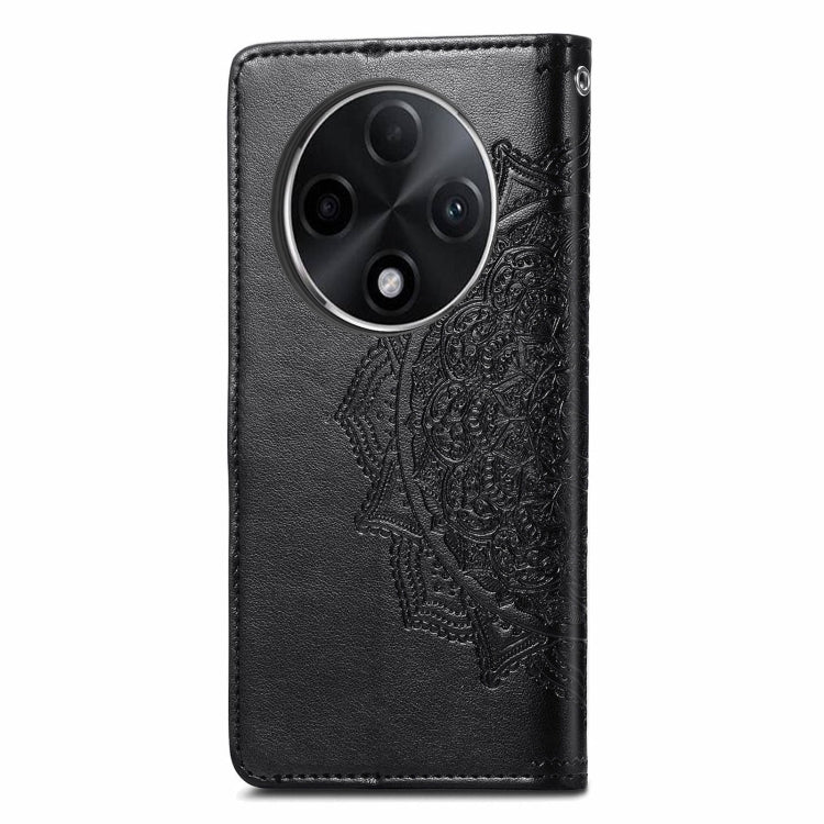For OPPO A3 Pro Mandala Flower Embossed Leather Phone Case