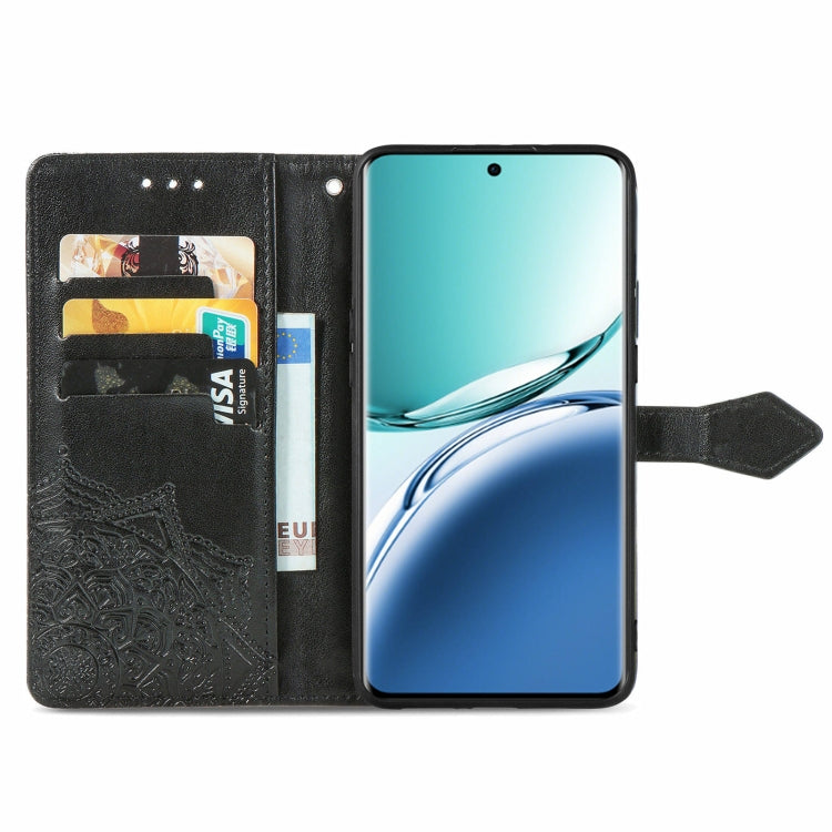 For OPPO A3 Pro Mandala Flower Embossed Leather Phone Case