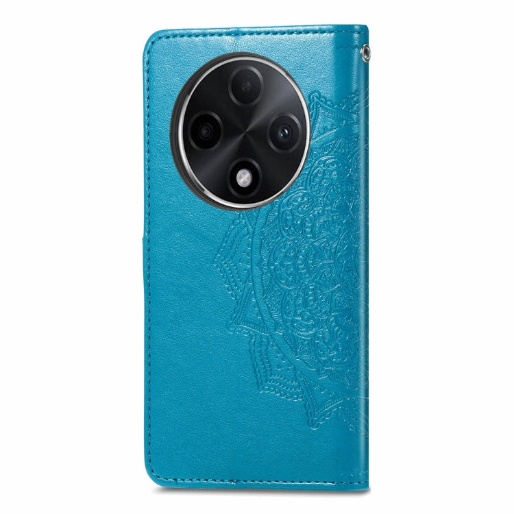 For OPPO A3 Pro Mandala Flower Embossed Leather Phone Case