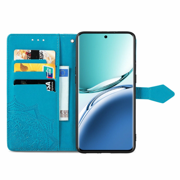 For OPPO A3 Pro Mandala Flower Embossed Leather Phone Case
