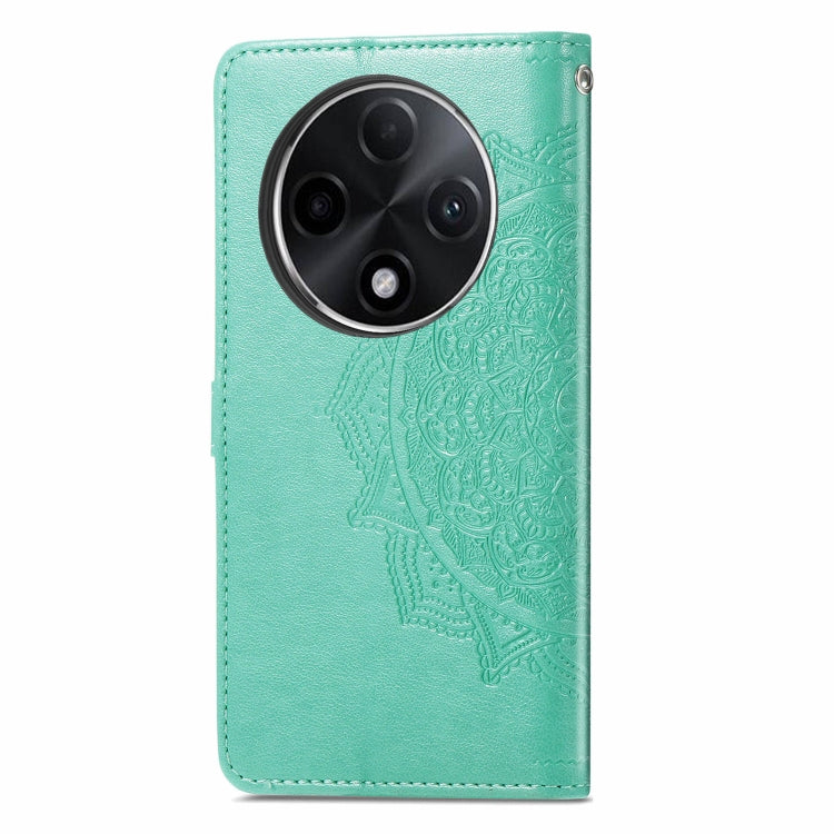 For OPPO A3 Pro Mandala Flower Embossed Leather Phone Case