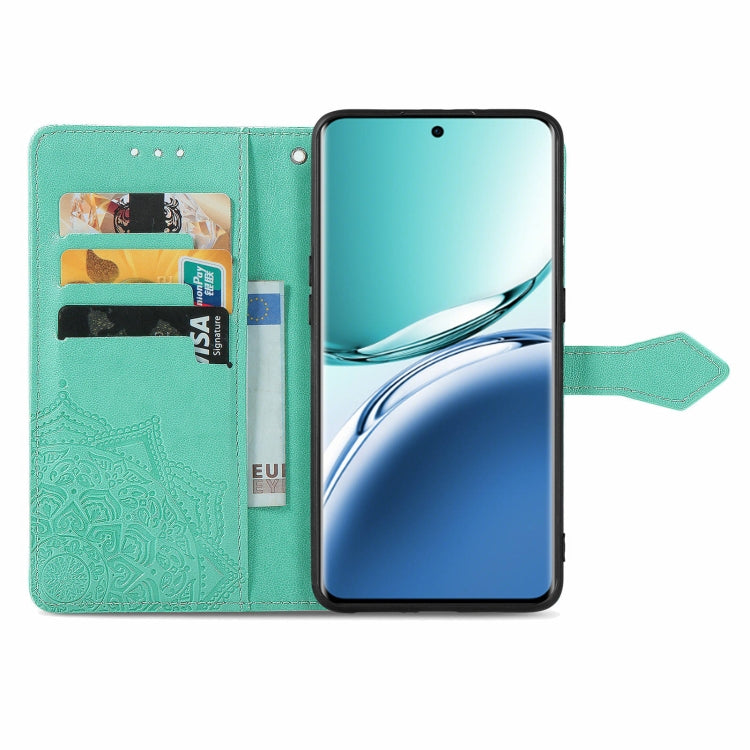 For OPPO A3 Pro Mandala Flower Embossed Leather Phone Case