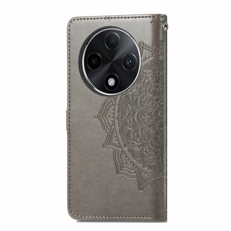For OPPO A3 Pro Mandala Flower Embossed Leather Phone Case