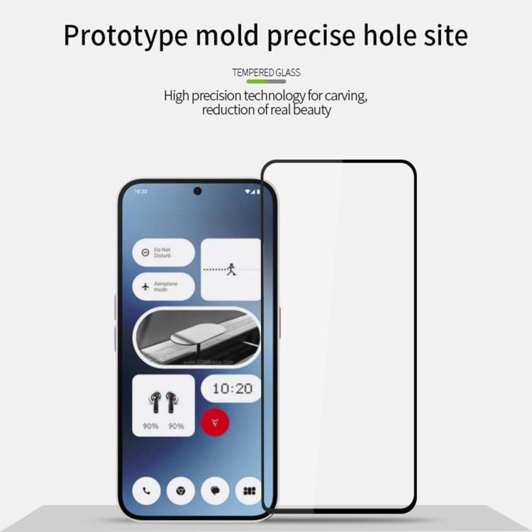 For Nothing Phone 3a / 3a Pro PINWUYO 9H 2.5D Full Screen Tempered Glass Film - Black