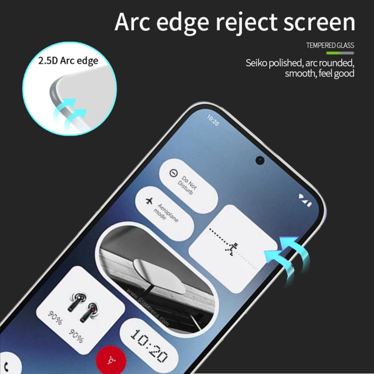 For Nothing Phone 3a Lite PINWUYO 9H 2.5D Full Screen Tempered Glass Film - Black