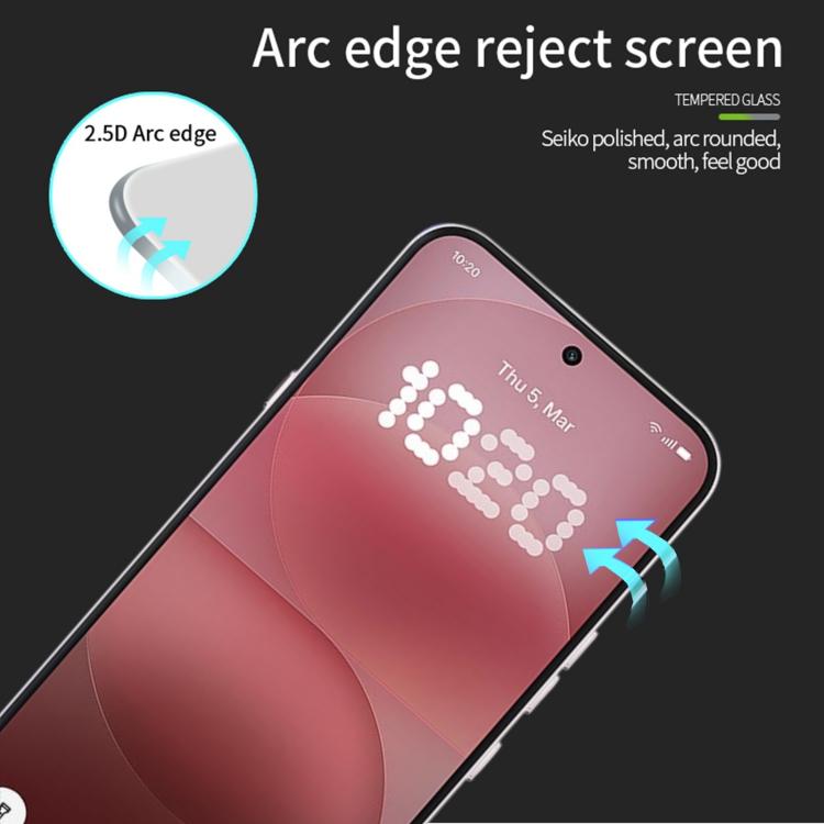 For Nothing Phone 4a Pro PINWUYO 9H 2.5D Full Screen Tempered Glass Film - Black