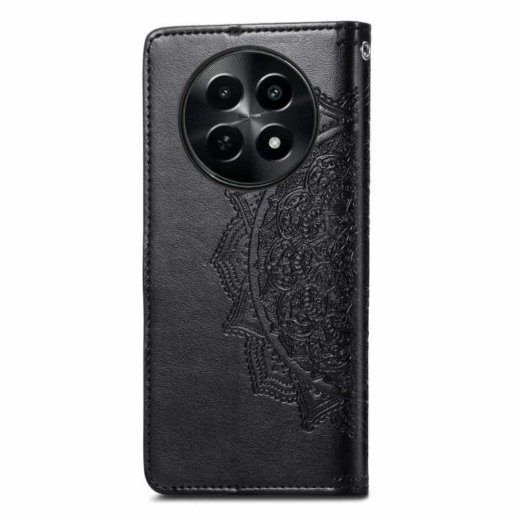 For  Realme 12 Mandala Flower Embossed Leather Phone Case