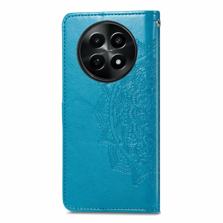 For  Realme 12 Mandala Flower Embossed Leather Phone Case