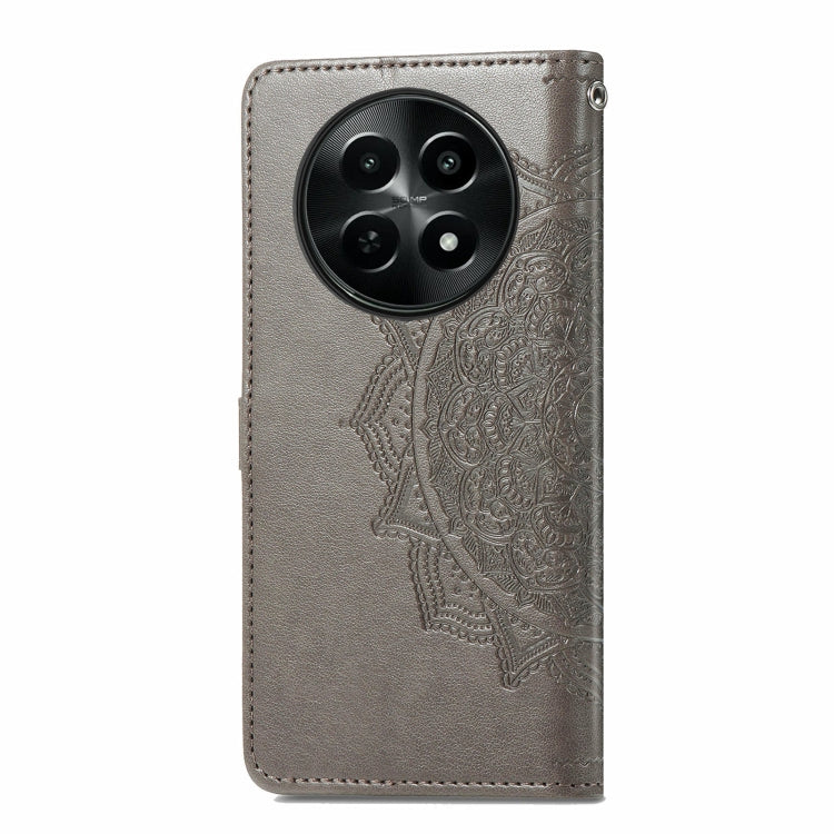 For  Realme 12 Mandala Flower Embossed Leather Phone Case