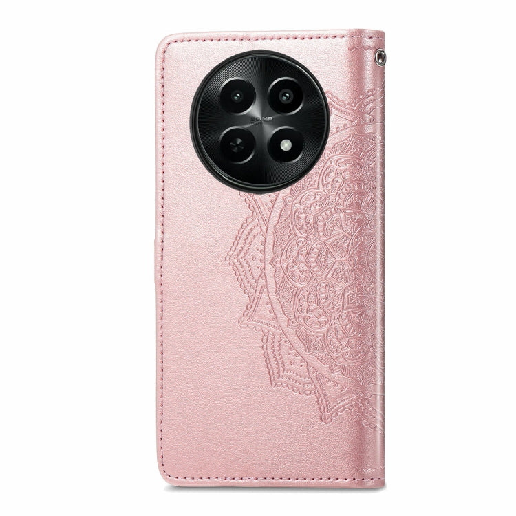 For  Realme 12 Mandala Flower Embossed Leather Phone Case