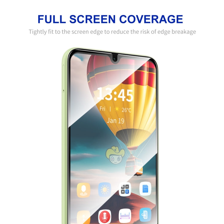 For Samsung Galaxy A06 4G ENKAY Hat-Prince Full Glue High Aluminum-silicon Tempered Glass Film