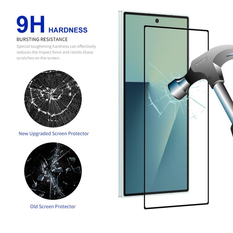 For Samsung Galaxy Z Fold7 ENKAY Hat-Prince Full Glue High Aluminum-silicon Tempered Glass Film