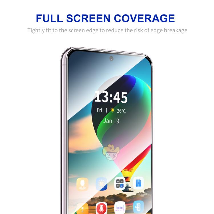 For Samsung Galaxy A57 ENKAY Hat-Prince Full Glue High Aluminum-silicon Tempered Glass Film