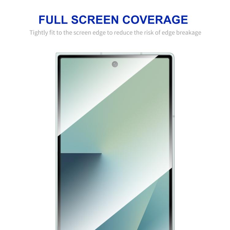 For Samsung Galaxy Z Fold7 2pcs ENKAY Hat-Prince Full Glue High Aluminum-silicon Tempered Glass Film