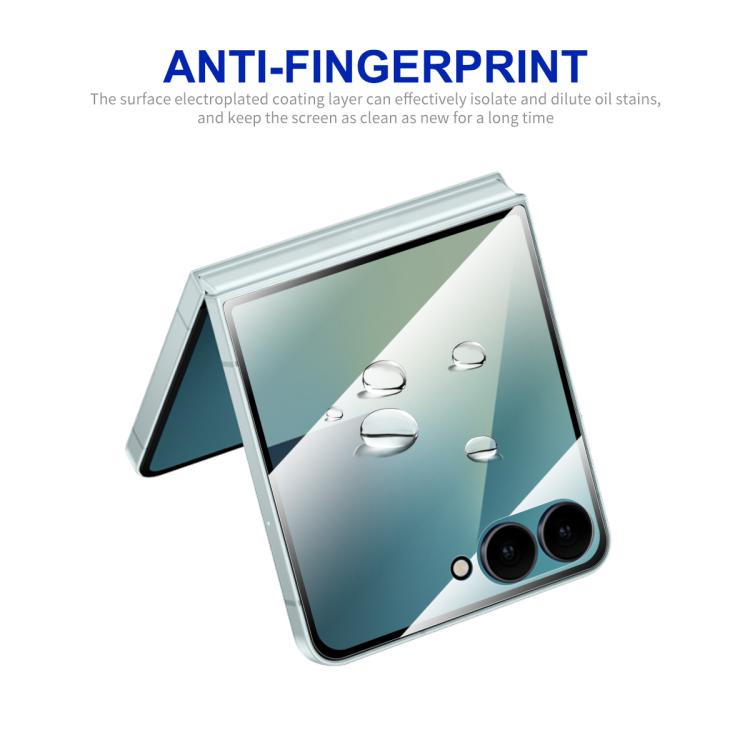 For Samsung Galaxy Z Flip7 2pcs ENKAY Hat-Prince Full Glue High Aluminum-silicon Tempered Glass Film