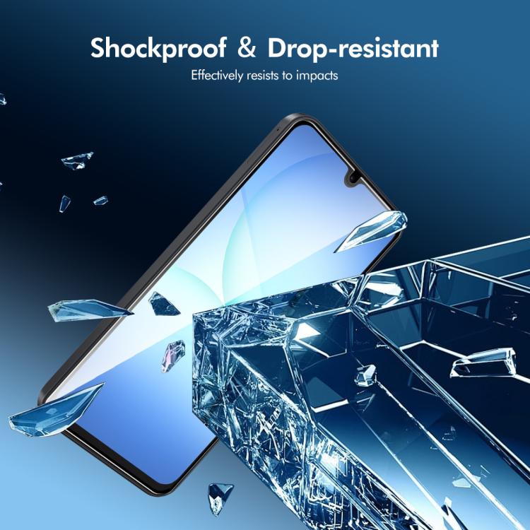 For Samsung Galaxy F17 / M17 5G 2pcs ENKAY Hat-Prince Full Glue High Aluminum-silicon Tempered Glass Film