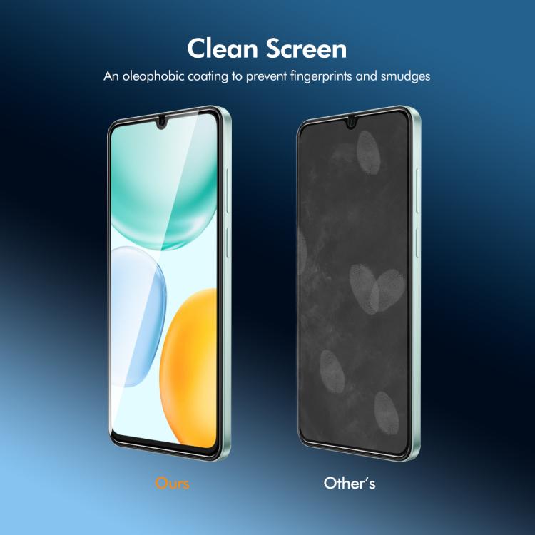 For Honor X6d 5G 2pcs ENKAY Hat-Prince Full Glue High Aluminum-silicon Tempered Glass Film
